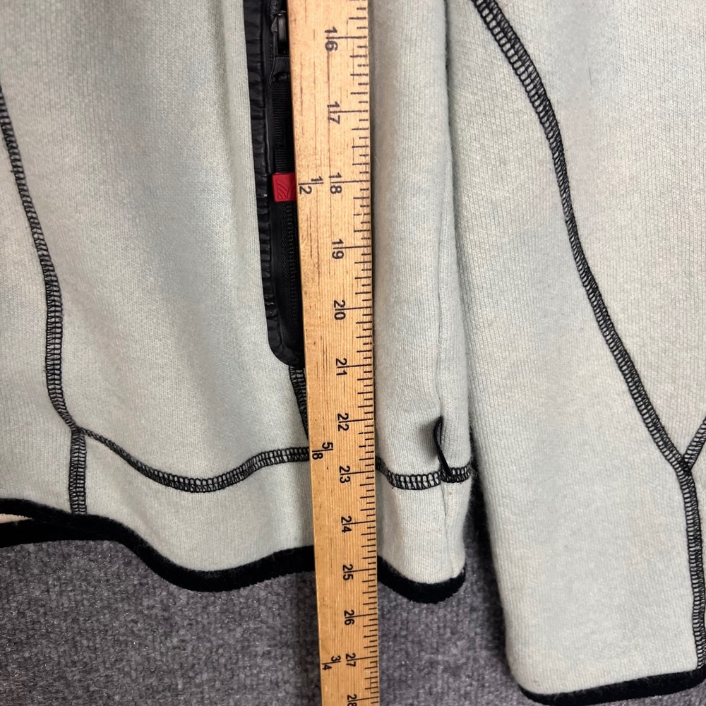 Dale of Norway Full Zip Hoodie Womens Light blue Small Good Wool Contrast Stitch - Picture 6 of 11